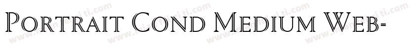 Portrait Cond Medium Web字体转换